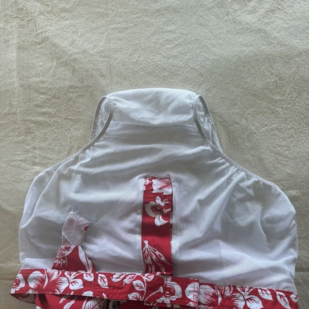Polo Ralph Lauren Mens 2XB Red Tropical Fish Hibiscus Floral Lined Swim Trunks